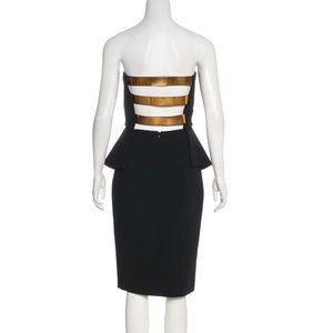 Derek Lam 10 Crosby Strapless Peplum Dress
